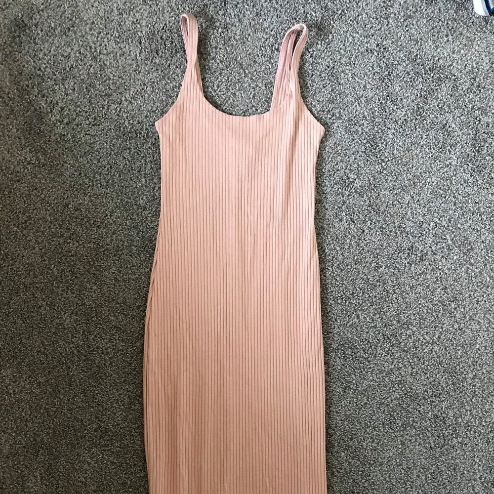 long pink dress